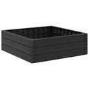 vidaXL Emelt Ágy Fekete 75,5 x 75,5 x 25 cm PP