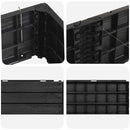 vidaXL Emelt Ágy Fekete 151 x 75,5 x 25 cm PP