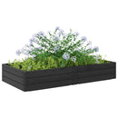 vidaXL Emelt Ágy Fekete 151 x 75,5 x 25 cm PP