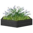 vidaXL Emelt Ágy Fekete 148 x 129 x 25 cm PP