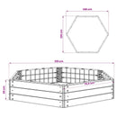 vidaXL Emelt Ágy Fekete 148 x 129 x 25 cm PP