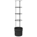 vidaXL Paradicsom növesztő Fekete Ø 32 x 127 cm PP