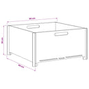 vidaXL Tűzrakó Fekete 60 x 60 x 30 cm Acél