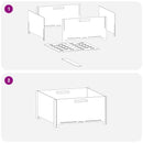 vidaXL Tűzrakó Rozsdás 60 x 60 x 30 cm Időjárásálló Acél