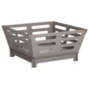 vidaXL Tűzrakó Rozsdás 60 x 60 x 30 cm Időjárásálló Acél
