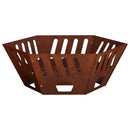 vidaXL Tűzrakó Rozsdás 60 x 60 x 23 cm Időjárásálló Acél
