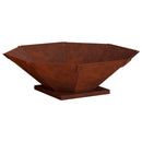 vidaXL Tűzrakó Rozsdás 50 x 50 x 15,5 cm Időjárásálló Acél