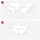 vidaXL Tűzrakó Rozsdás 58,5 x 51,5 x 19,5 cm Időjárásálló Acél