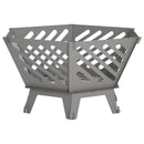 vidaXL Tűzrakó Rozsdás 60 x 53 x 30 cm Időjárásálló Acél