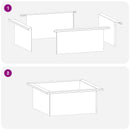 vidaXL Tűzrakó Gyűrű Fekete 90 x 90 x 25 cm Acél