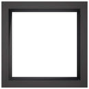 vidaXL Tűzrakó Gyűrű Fekete 90 x 90 x 25 cm Acél