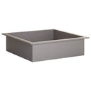 vidaXL Tűzrakó Gyűrű Rozsdás 90 x 90 x 25 cm Időjárásálló Acél