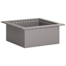 vidaXL Tűzrakó Gyűrű Rozsdás 60 x 60 x 25 cm Időjárásálló Acél