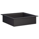 vidaXL Tűzrakó Gyűrű Fekete 90 x 90 x 25 cm Acél