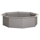 vidaXL Tűzrakó Gyűrű Rozsdás 100 x 100 x 25 cm Időjárásálló Acél