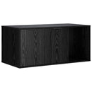 vidaXL Macska ketrec bútor Fekete Tölgy 100 x 49 x 45 cm Szerelt Fa