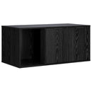 vidaXL Macska ketrec bútor Fekete Tölgy 100 x 49 x 45 cm Szerelt Fa