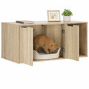 vidaXL Macska ketrec bútor Sonoma Tölgy 100 x 49 x 45 cm Szerelt Fa