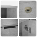 vidaXL Macska ketrec bútor Betonszürke 100 x 49 x 45 cm Szerelt Fa