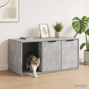 vidaXL Macska ketrec bútor Betonszürke 100 x 49 x 45 cm Szerelt Fa
