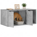vidaXL Macska ketrec bútor Betonszürke 100 x 49 x 45 cm Szerelt Fa