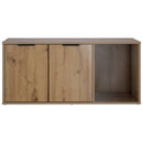 vidaXL Macska ketrec bútor Kézműves Tölgy 100 x 49 x 45 cm Szerelt Fa