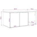 vidaXL Macska ketrec bútor Kézműves Tölgy 100 x 49 x 45 cm Szerelt Fa