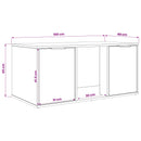 vidaXL Macska ketrec bútor Fehér 100 x 49 x 45 cm Szerelt Fa