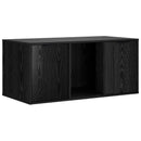 vidaXL Macska ketrec bútor Fekete Tölgy 100 x 49 x 45 cm Szerelt Fa