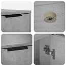 vidaXL Macska ketrec bútor Betonszürke 100 x 49 x 45 cm Szerelt Fa
