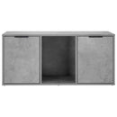 vidaXL Macska ketrec bútor Betonszürke 100 x 49 x 45 cm Szerelt Fa