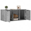 vidaXL Macska ketrec bútor Betonszürke 100 x 49 x 45 cm Szerelt Fa
