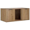 vidaXL Macska ketrec bútor Kézműves Tölgy 100 x 49 x 45 cm Szerelt Fa