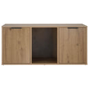 vidaXL Macska ketrec bútor Kézműves Tölgy 100 x 49 x 45 cm Szerelt Fa