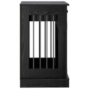 vidaXL Kutya ketrec bútor Fekete Tölgy 80 x 47,5 x 80 cm Szerelt Fa