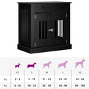 vidaXL Kutya ketrec bútor Fekete Tölgy 80 x 47,5 x 80 cm Szerelt Fa