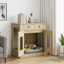 vidaXL Kutya ketrec bútor Sonoma Tölgy 80 x 47,5 x 80 cm Szerelt Fa