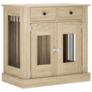vidaXL Kutya ketrec bútor Sonoma Tölgy 80 x 47,5 x 80 cm Szerelt Fa