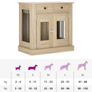 vidaXL Kutya ketrec bútor Sonoma Tölgy 80 x 47,5 x 80 cm Szerelt Fa