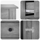 vidaXL Kutya ketrec bútor Szürke Sonoma 80 x 47,5 x 80 cm Szerelt Fa