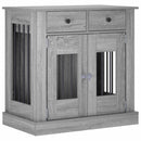 vidaXL Kutya ketrec bútor Szürke Sonoma 80 x 47,5 x 80 cm Szerelt Fa