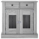 vidaXL Kutya ketrec bútor Szürke Sonoma 80 x 47,5 x 80 cm Szerelt Fa