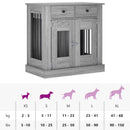 vidaXL Kutya ketrec bútor Szürke Sonoma 80 x 47,5 x 80 cm Szerelt Fa