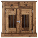 vidaXL Kutya ketrec bútor Antik Fa 80 x 47,5 x 80 cm Szerelt Fa