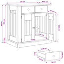 vidaXL Kutya ketrec bútor Antik Fa 80 x 47,5 x 80 cm Szerelt Fa