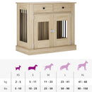 vidaXL Kutya ketrec bútor Sonoma Tölgy 90 x 47,5 x 80 cm Szerelt Fa