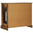 vidaXL Kutya ketrec bútor Füstös Tölgy 90 x 47,5 x 80 cm Szerelt Fa