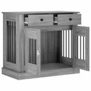 vidaXL Kutya ketrec bútor Szürke Sonoma 90 x 47,5 x 80 cm Szerelt Fa
