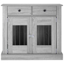 vidaXL Kutya ketrec bútor Szürke Sonoma 90 x 47,5 x 80 cm Szerelt Fa