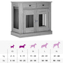 vidaXL Kutya ketrec bútor Szürke Sonoma 90 x 47,5 x 80 cm Szerelt Fa